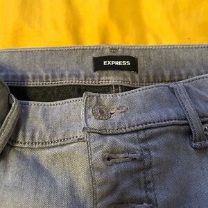 Grayish blue express jean size 12